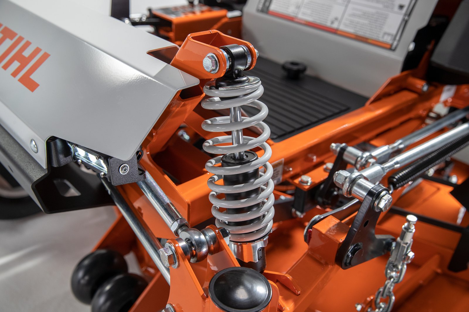 closeup of suspension