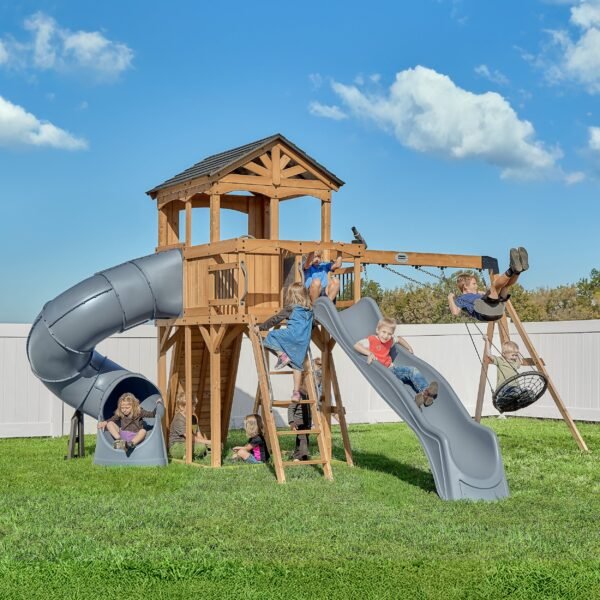 Dover Bay Swing Set with Tube Slide