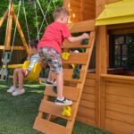 Bear Cave Lodge Swing Set - Installation Available - Image 24