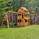 Bear Cave Lodge Swing Set - Installation Available - Image 3