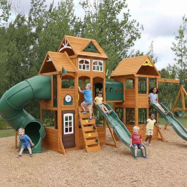 Paramount Wooden Swing Set / Playset